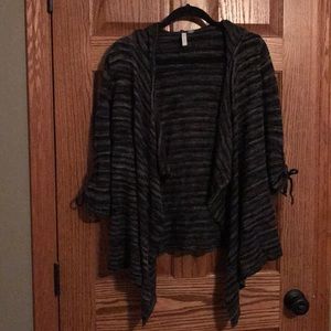 Black and Gray Relativity Cardigan